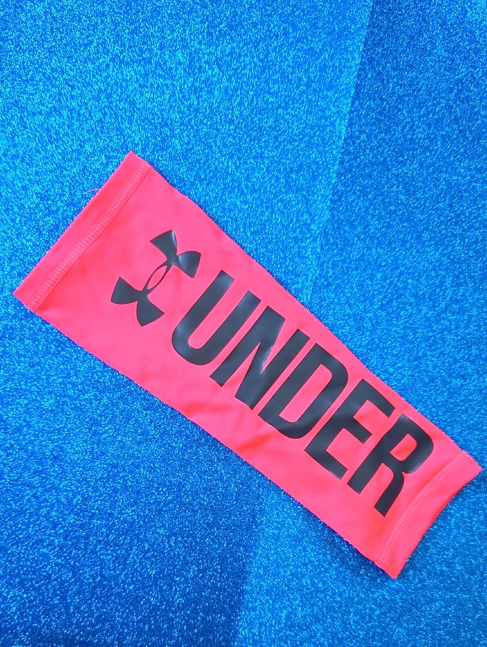 Under Armour Hot Pink Arm Sleeve with Black Logo